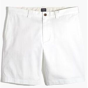 J. Crew Factory 9" flex chino short in white NWT size 28